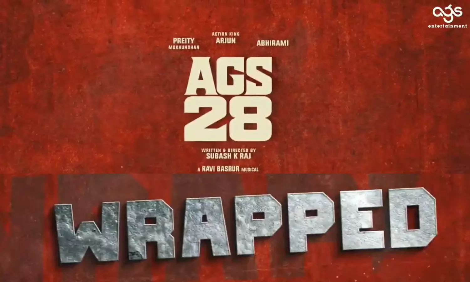 அர்ஜூன், ப்ரீத்தி முகுந்தன் நடிக்கும் `ஏஜிஎஸ் 28 ஷூட்டிங் அப்டேட்..!