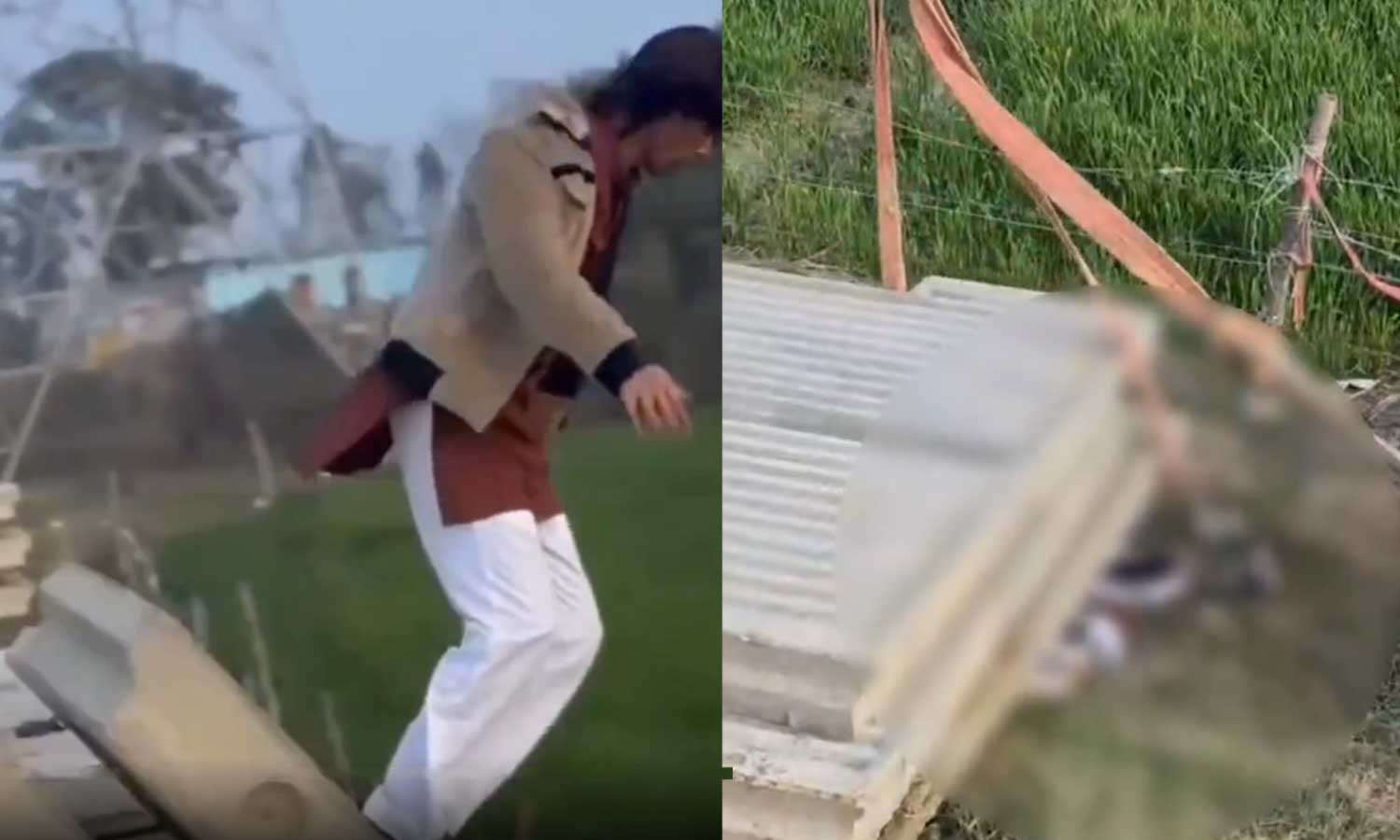 ரீல்ஸ் மோகம்... கான்க்ரீட் பலகை மேலே விழுந்து உயிரை விட்ட இளைஞர்! - அதிர்ச்சி வீடியோ