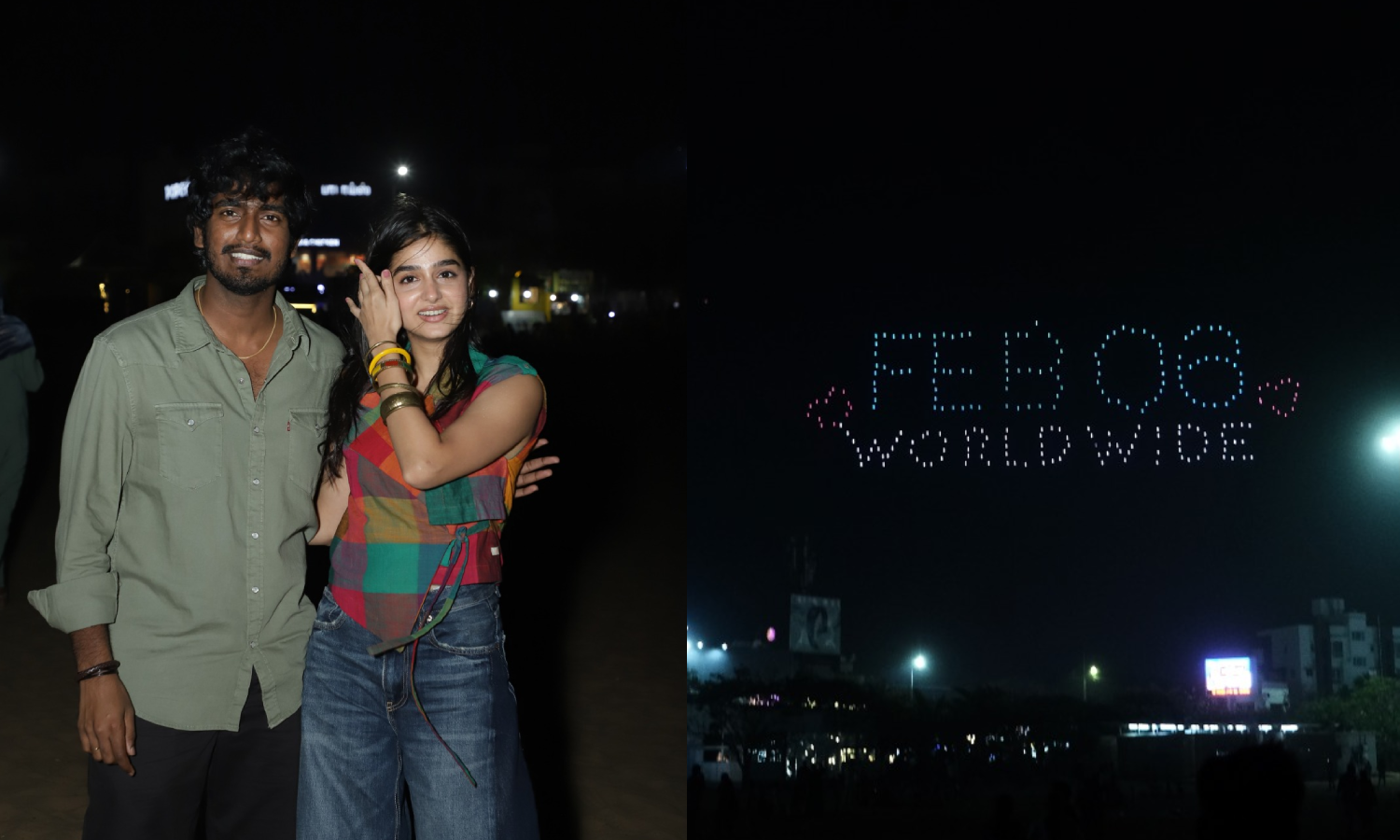 வானில் வட்டமடித்த 250 டிரோன்கள்... வித் லவ் படக்குழுவின் வித்தியாச முயற்சி