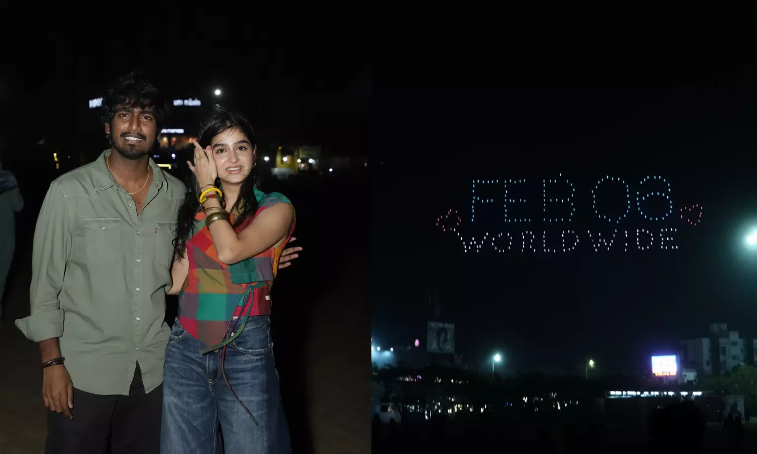 வானில் வட்டமடித்த 250 டிரோன்கள்... வித் லவ் படக்குழுவின் வித்தியாச முயற்சி