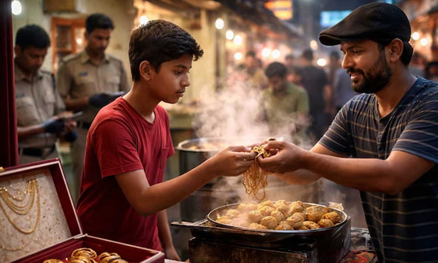 தங்கம் விக்குற விலைக்கு... வீட்டில் இருந்த நகைகளை திருடி மோமோஸ் சாப்பிட்ட சிறுவன்