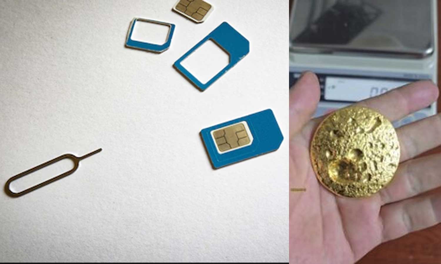 அடேங்கப்பா... சிம் கார்டுகளில் இருந்து 191 கிராம் தங்கத்தை பிரித்தெடுத்த நபர்