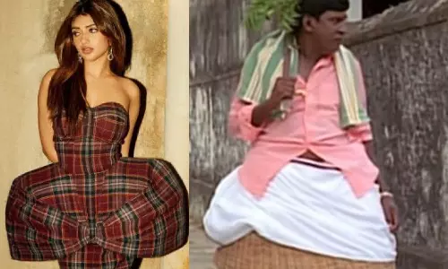 வித்தியாசமான லுக்கில் உலா வந்த ஸ்ரீலீலா- வடிவேலுவுடன் ஒப்பிட்டு பறக்கும் கமெண்ட்டுகள்