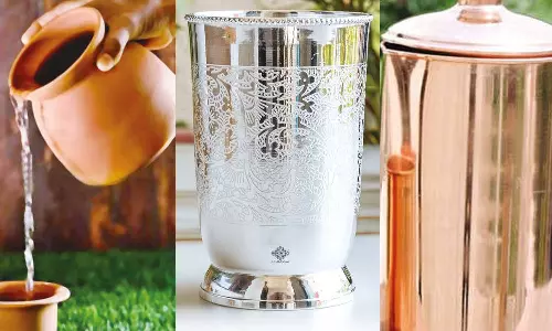 களிமண்-செம்பு-வெள்ளி-பித்தளை-கண்ணாடி: தண்ணீர் குடிக்க சிறந்த பாத்திரம் எது?