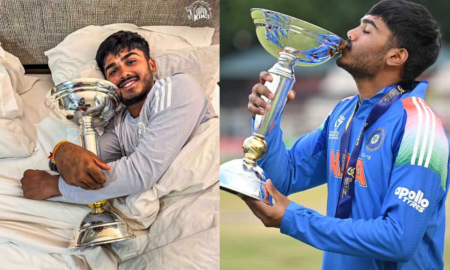 U19 உலக கோப்பையுடன் கட்டிப்பிடித்து தூங்கிய இந்திய கேப்டன் ஆயுஷ் மாத்ரே