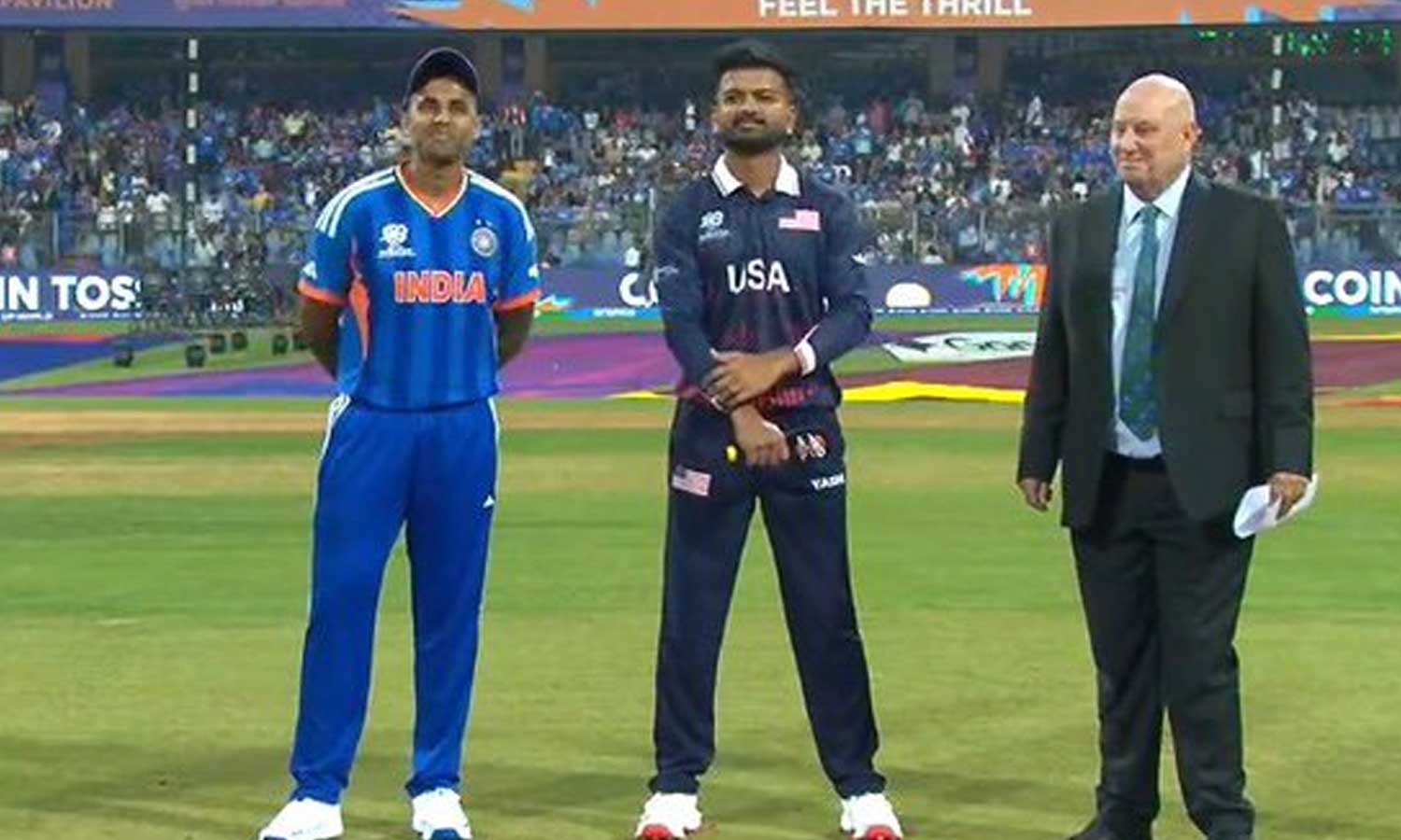 டி20 உலகக் கோப்பை: அமெரிக்காவுக்கு எதிரான போட்டியில் இந்தியா பேட்டிங்