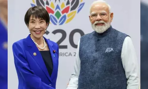 ஜப்பான் தேர்தலில் வென்ற சானே தகைச்சிக்கு பிரதமர் மோடி வாழ்த்து