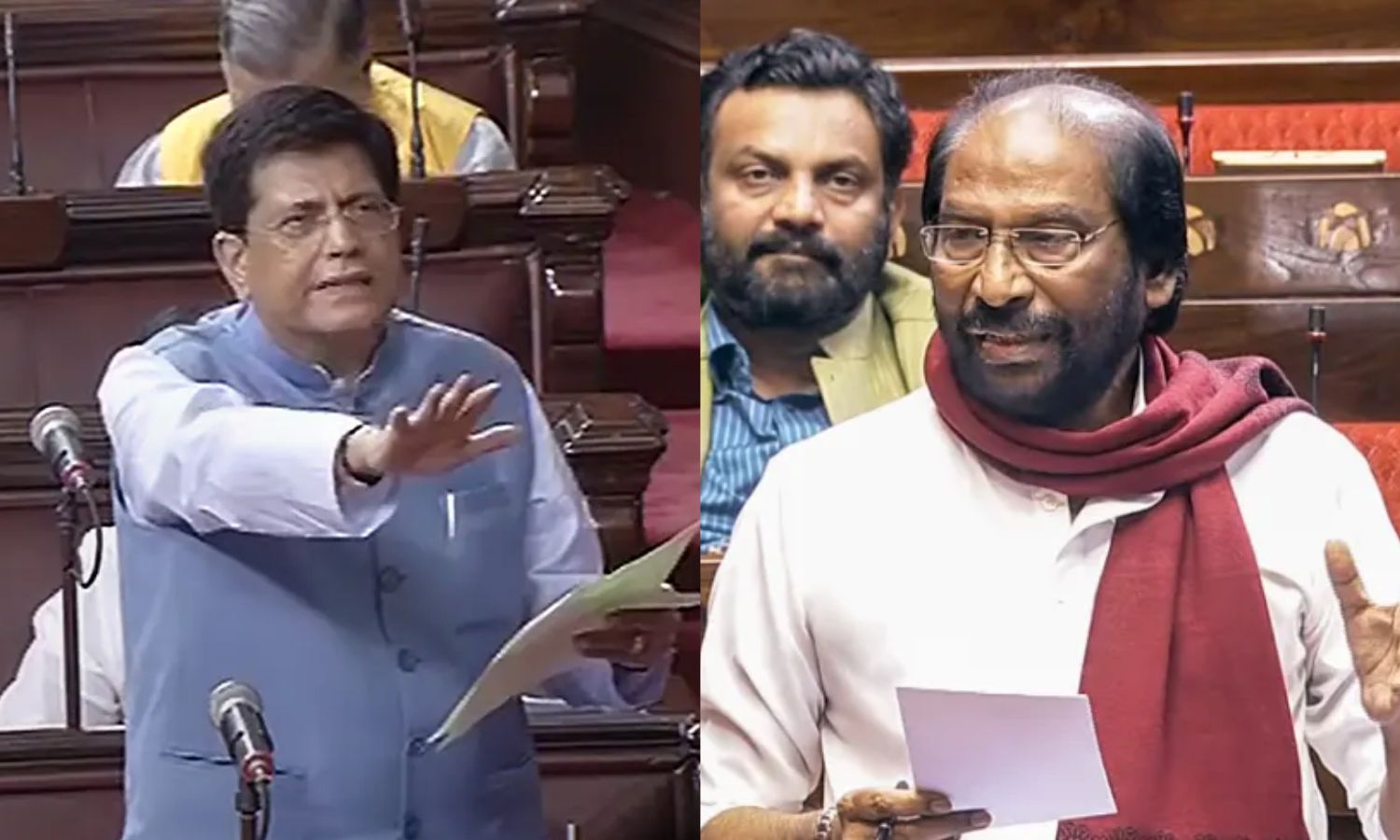 மத்திய அமைச்சர் பியூஷ் கோயலுக்கு எதிராக மீது உரிமை மீறல் நோட்டீஸ் தாக்கல் செய்த  திருச்சி சிவா