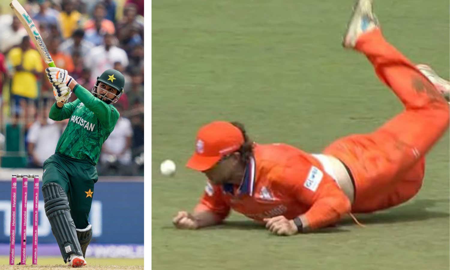 பாகிஸ்தான் வீரரின் கேட்சை தவறவிட்ட நெதர்லாந்து வீரரை கடுமையாக திட்டிய இந்திய ரசிகர்கள்