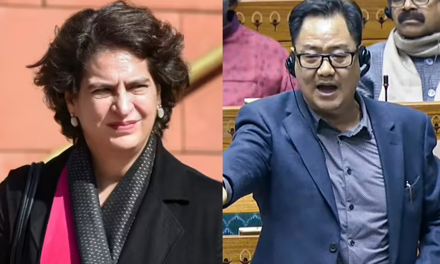 மத்திய அமைச்சர் கிரண் ரிஜிஜுவின் குற்றச்சாட்டுக்கு பிரியங்கா காந்தி மறுப்பு