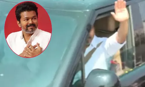 சேலத்தில் த.வெ.க. தலைவர் விஜய்க்கு உற்சாக வரவேற்பு அளித்த தொண்டர்கள்