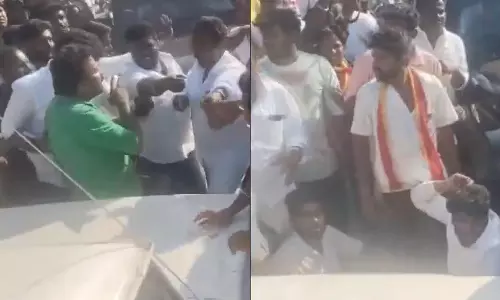 ஒருவர் உயிரிழந்த விவகாரம்... சேலம் மருத்துவமனை வளாகத்தில் செய்தியாளர்கள்- த.வெ.க.வினர் இடையே மோதல்?