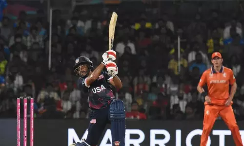 டி20 உலகக் கோப்பை: நெதர்லாந்துக்கு 197 ரன்கள் இலக்கு நிர்ணயித்த அமெரிக்கா