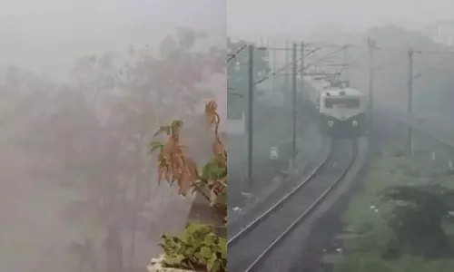 சென்னை-புறநகர் பகுதிகளில் நிலவிய பனிமூட்டத்தால் புறநகர் ரெயில்கள் தாமதமாக இயக்கம்