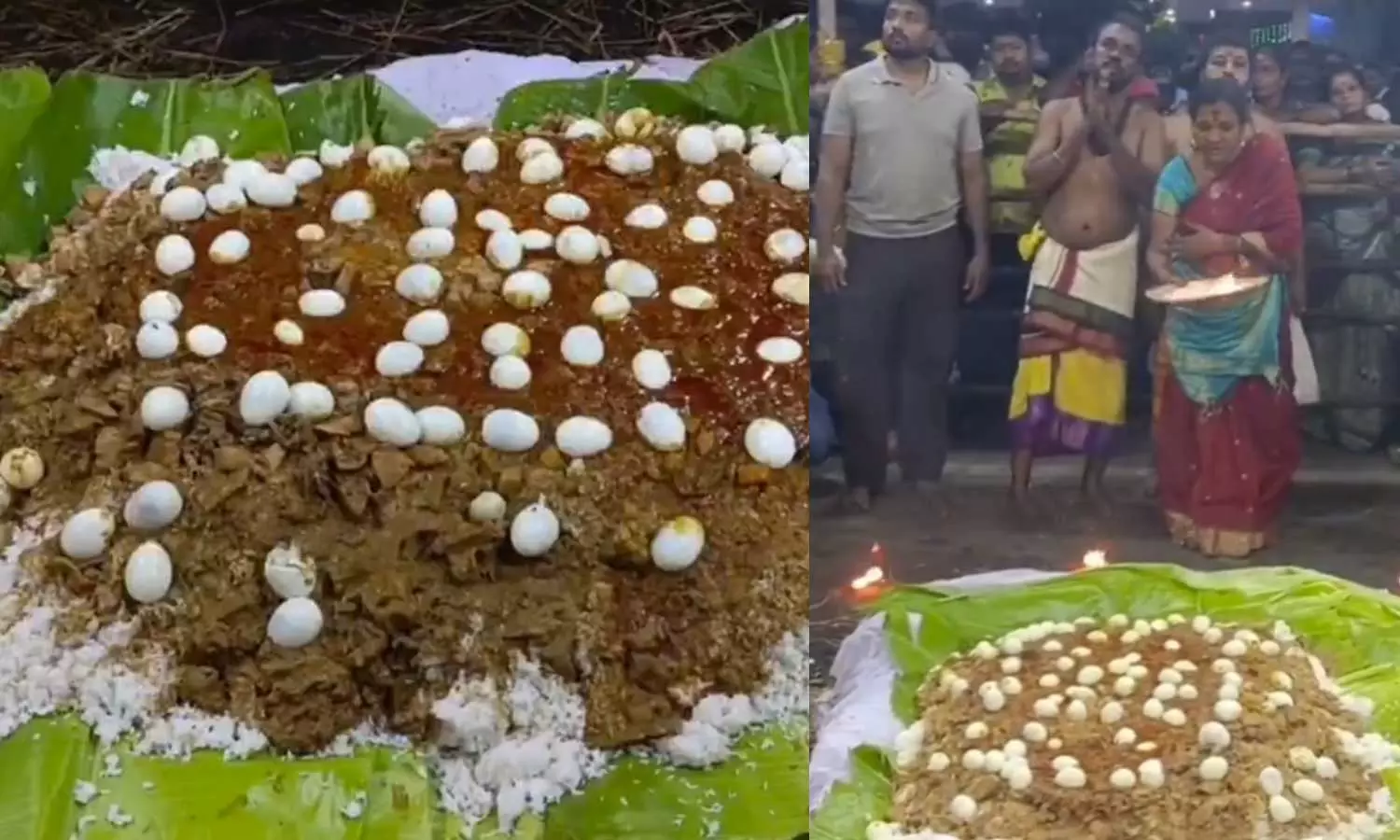 திருவொற்றியூர்-அங்காளம்மன்-கோவிலில்-ஆடு,-கோழி,-மீன்,-இறால்-என-அசைவப்-படையல்-வைத்து-வழிபாடு