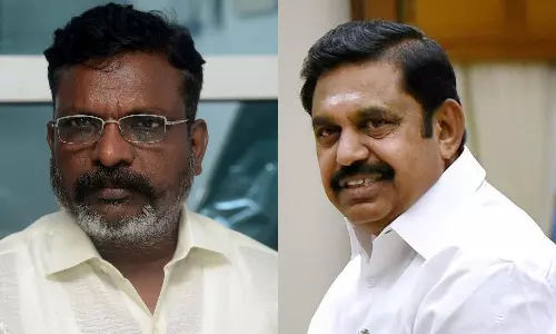 தி.மு.க.வுடன் தே.மு.தி.க. கூட்டணி எடப்பாடிக்கு தலையில் இடி விழுந்தது போல் உள்ளது - திருமாவளவன்