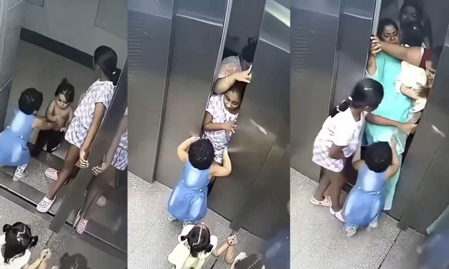 VIDEO: பழுதடைந்த லிஃப்டில் மாட்டிய குழந்தைகள் - துணிச்சலாக செயல்பட்டு காப்பாற்றிய சிறுமி