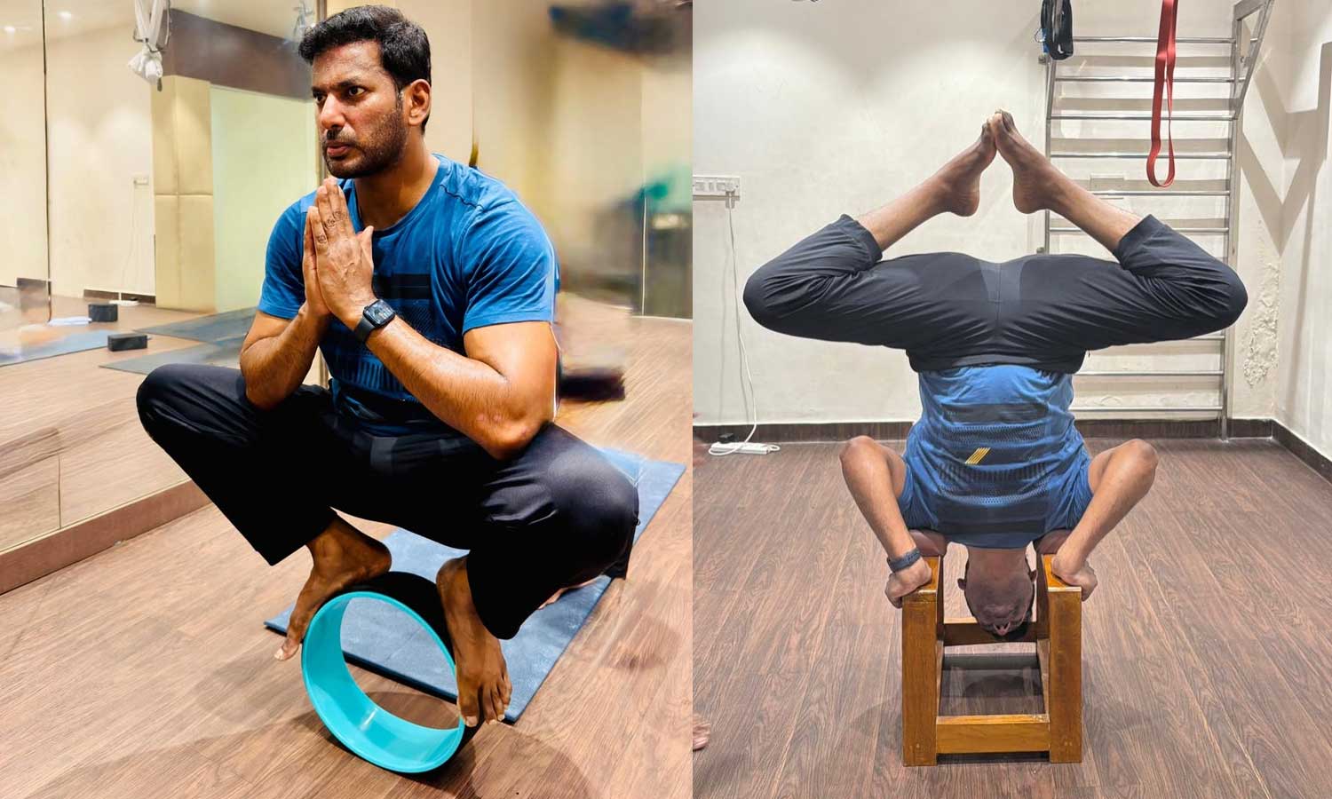 ஜிம்மில் உடற்பயிற்சி செய்யும் புகைப்படங்களை பகிர்ந்த விஷால்