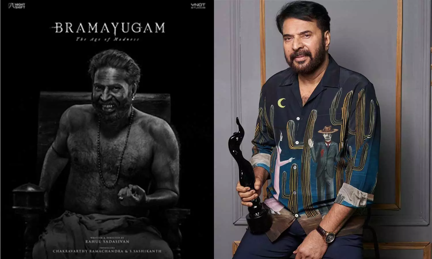 பிரம்மயுகம் படத்திற்காக சிறந்த மலையாள நடிகருக்கான Filmfare விருதை வென்றார் மம்மூட்டி