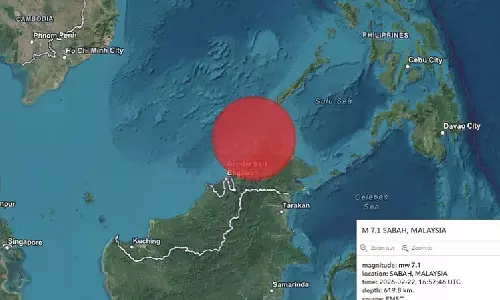 மலேசிய தீவில் 7.1 ரிக்டர் அளவில் சக்திவாய்ந்த நிலநடுக்கம்