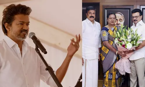 அறிவாலயம் பக்கம் யார் போனாலும் ஸ்டாலின் சார் கூட்டணியில் சேர்த்துக்கிறார் - விஜய்