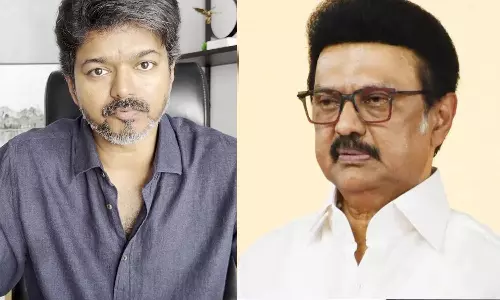 வாக்கரசியலுக்காக வழக்குக்கூட போடாமல் விஜய்யை காப்பாற்றியது தி.மு.க - இடும்பாவனம் கார்த்திக் விளாசல்