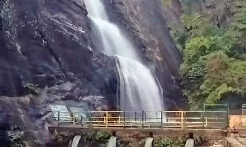 பழைய குற்றால அருவியில் சீரமைப்பு பணி முடியாததால் குளிக்க தடை நீட்டிப்பு