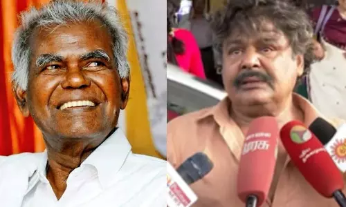 முகமெல்லாம் கருத்துவிட்டது... மனம் வேதனையடைகிறது - நல்லகண்ணுவை பார்த்தபின் கண்ணீர்மல்க பேட்டியளித்த மன்சூர் அலிகான்