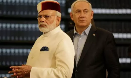 பாலஸ்தீன மக்களை மத்திய அரசு கைவிட்டுவிட்டது - மோடி இஸ்ரேல் பயணத்தை கடுமையாக விமர்சித்த  காங்கிரஸ்