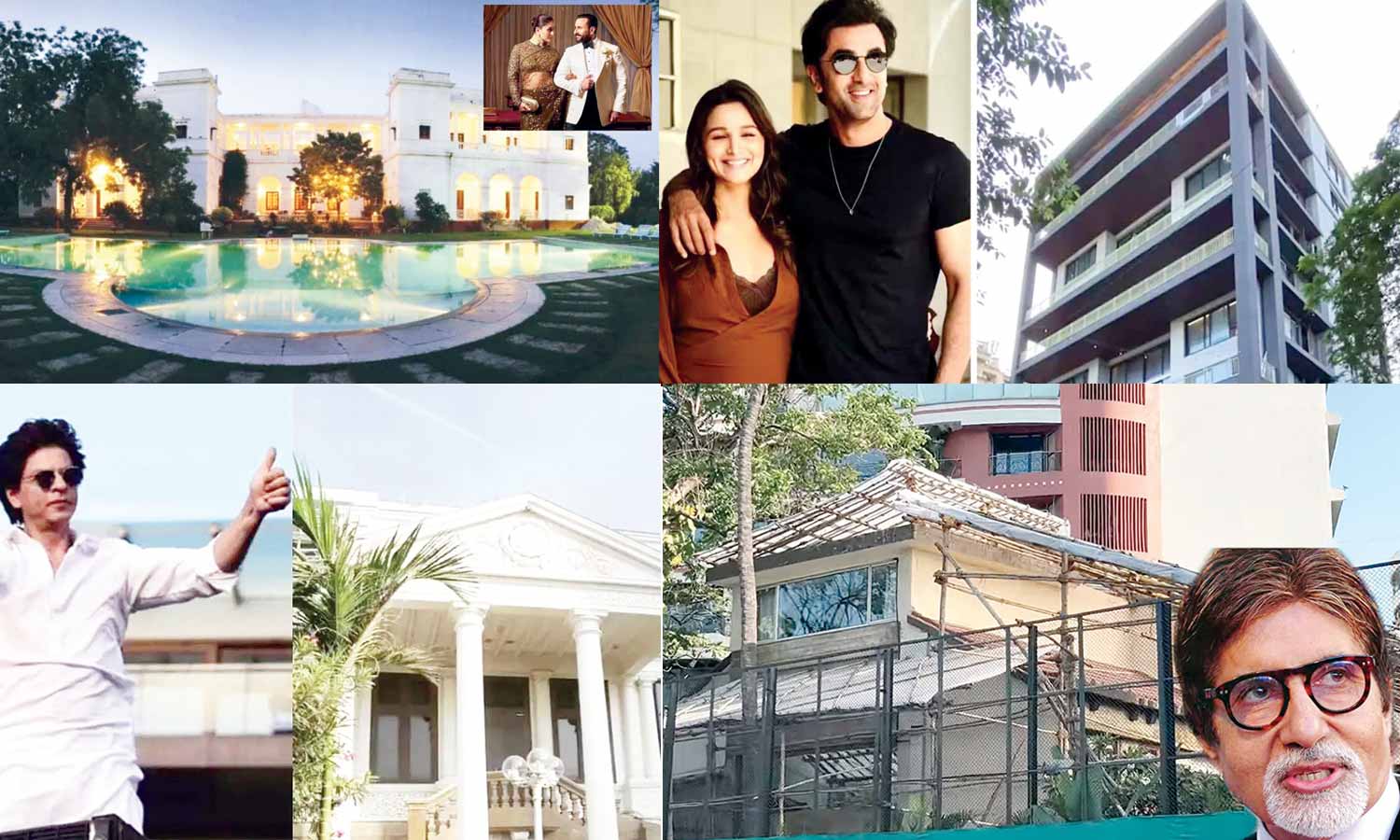 பாலிவுட் பிரபலங்களின் ஆடம்பர கனவு இல்லங்கள்...