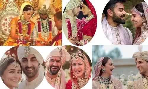 வாய்பிளக்க வைக்கும் திரை பிரபலங்களின் திருமண உடைகள் விலை!