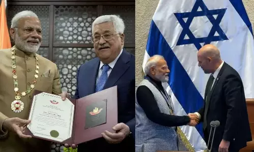 இஸ்ரேல் மற்றும் பாலஸ்தீனத்தின் உயரிய விருதுகளைப் பெற்ற ஒரே தலைவர்... பிரதமர் மோடி சாதனை