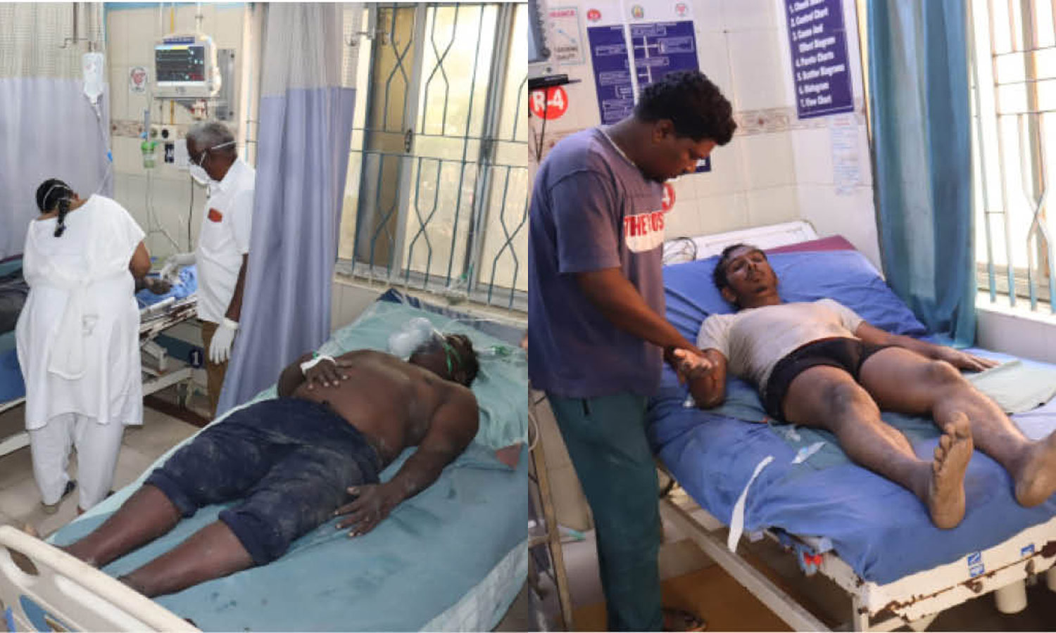 ராணிப்பேட்டையில் தோல் கழிவுநீர் குழாயில் விஷவாயு தாக்கி 4 பேர் மயக்கம்