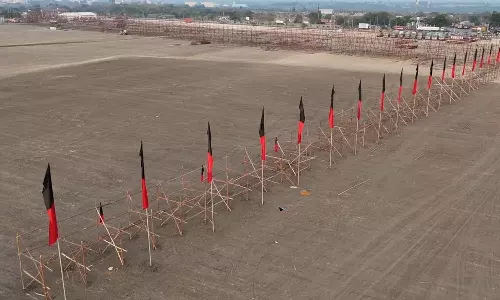 திருச்சி சிறுகனூரில் வருகிற 9-ந்தேதி நடைபெறும் தி.மு.க. 12-வது மாநில மாநாடு பணிகள் மும்முரம்