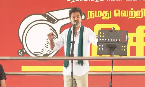 ஆட்சி முடியும் நேரத்தில் எதற்கு அடிக்கல் ?- தி.மு.க அரசை விளாசிய விஜய்