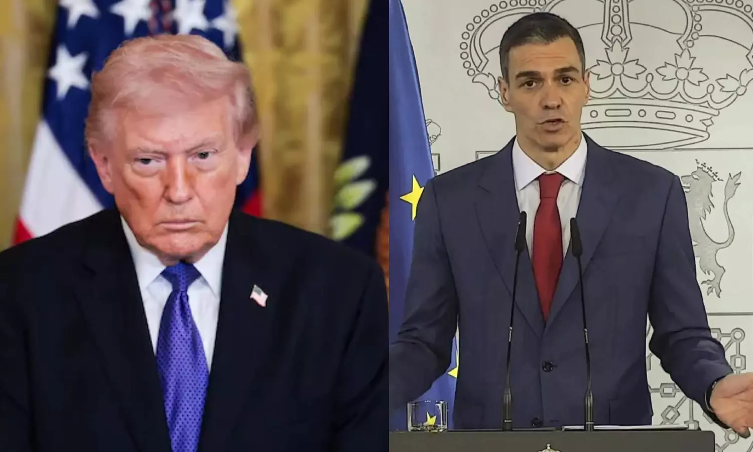 டிரம்ப் விதித்த வர்த்தக தடை எதிரொலி: அமெரிக்காவின் மிரட்டலுக்கு பணிய மாட்டோம்: ஸ்பெயின் பிரதமர் பதிலடி டிரம்ப் விதித்த வர்த்தக தடை எதிரொலி: அமெரிக்காவின் மிரட்டலுக்கு பணிய மாட்டோம்: ஸ்பெயின் பிரதமர் பதிலடி