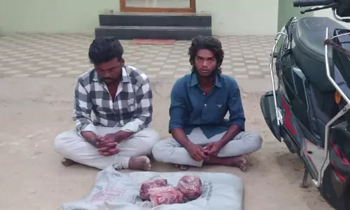 காரிமங்கலம் சந்தைகடையில் மான் கறி விற்பனை.. வேட்டையாடி வந்த 2 இளைஞர்கள் கைது| #Dharmapuri