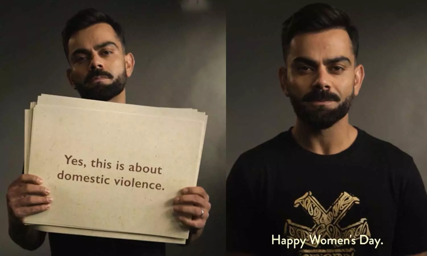 #DomesticViolence | உலக மகளிர் தினத்தையொட்டி விழிப்புணர்வு வீடியோ வெளியிட்ட விராட் கோலி