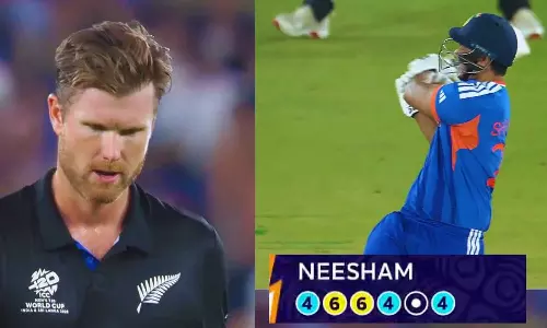 T20 World Cup Final | கடைசி ஓவரில் 24 ரன் விளாசிய ஷிவம் துபே- நியூசிலாந்துக்கு 256 ரன்கள் இமாலய இலக்கு