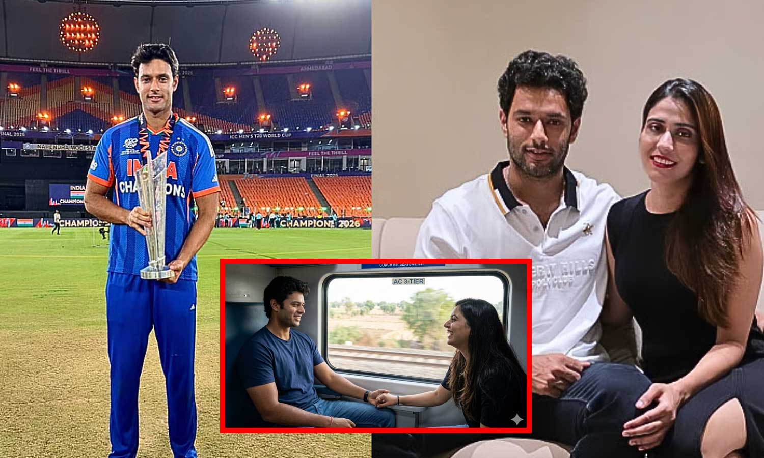T20 WorldCup வென்ற கையோடு மனைவியுடன் ரெயிலில் ரகசியமாக பயணம் மேற்கொண்ட சிவம் துபே