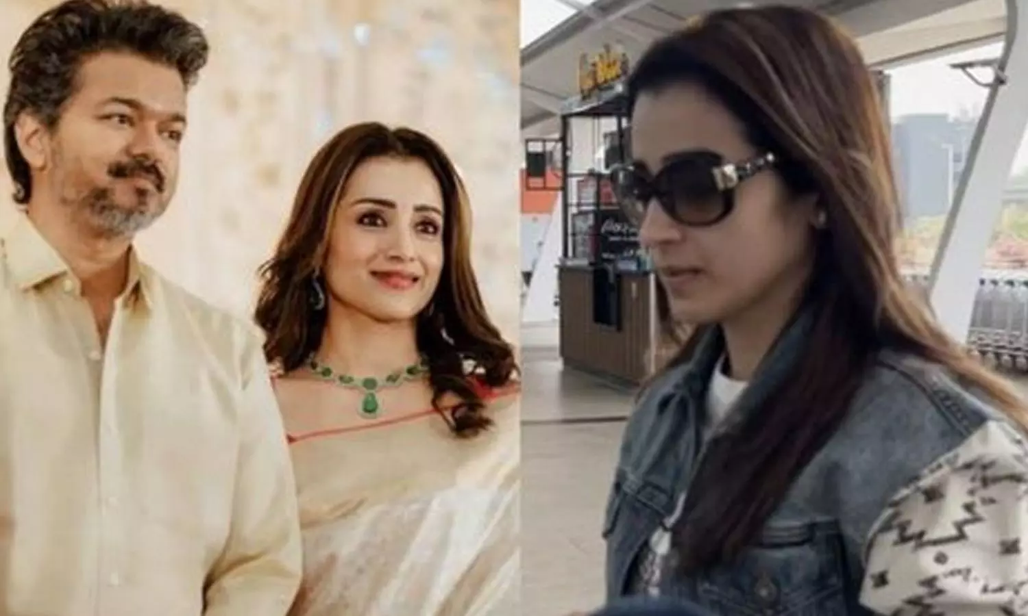 TVK-Vijay|-சென்னை-விமான-நிலையத்தில்-விஜய்-குறித்த-கேள்விக்கு-மவுனம்-காத்த-திரிஷா