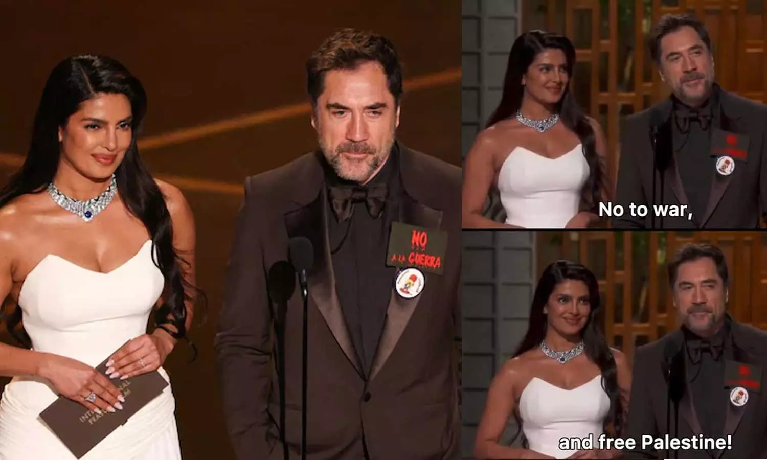 No to war and Free Palestine - Oscar மேடையில் முழங்கிய ஸ்பெயின் நடிகர் ஜாவியர் பார்டம்