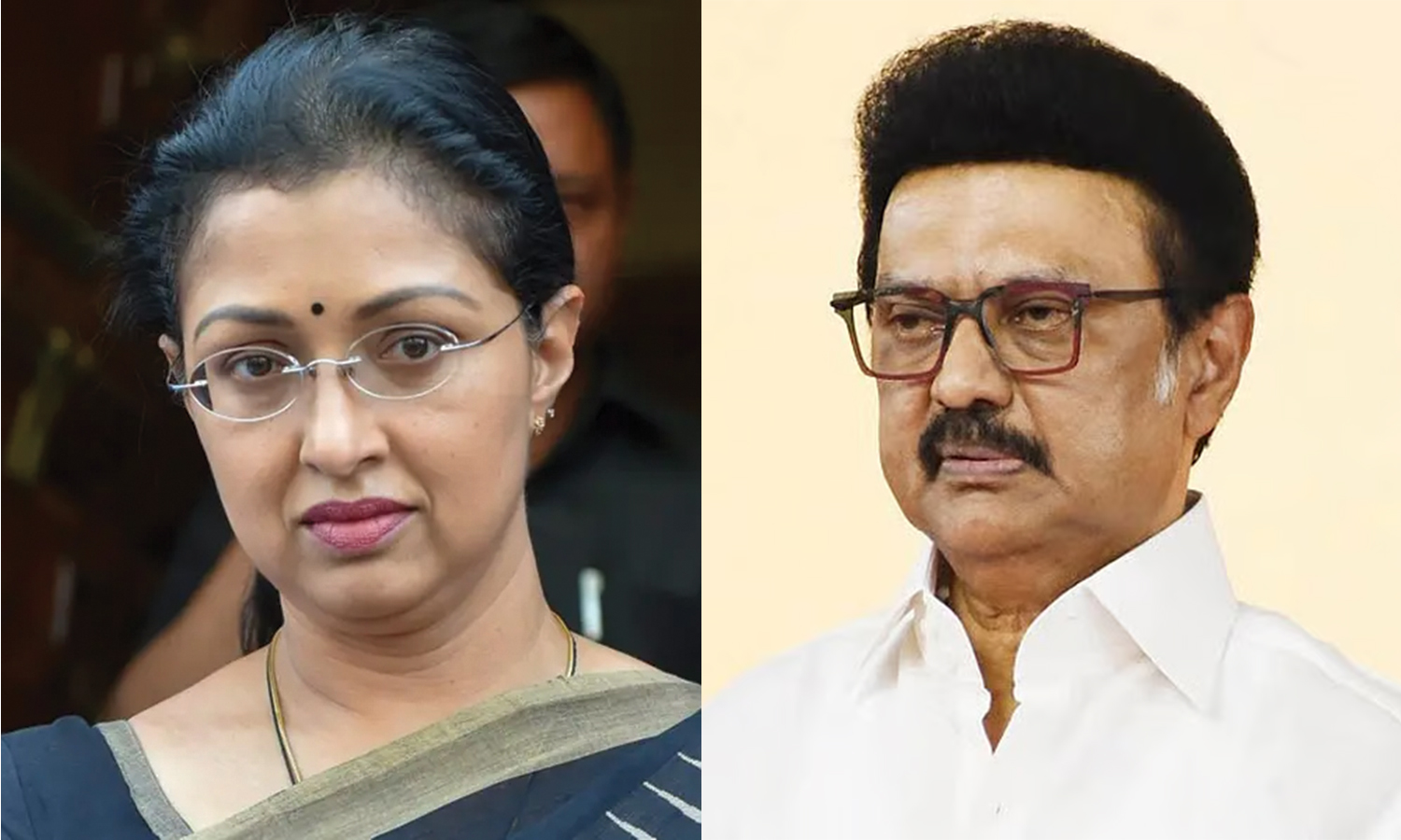 MK Stalin | பெண்களை ஓட்டு வங்கியாக மட்டுமே பார்க்கிறார்  -  கவுதமி